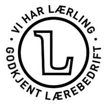 Godkjent lærebedrift, vi har lærling